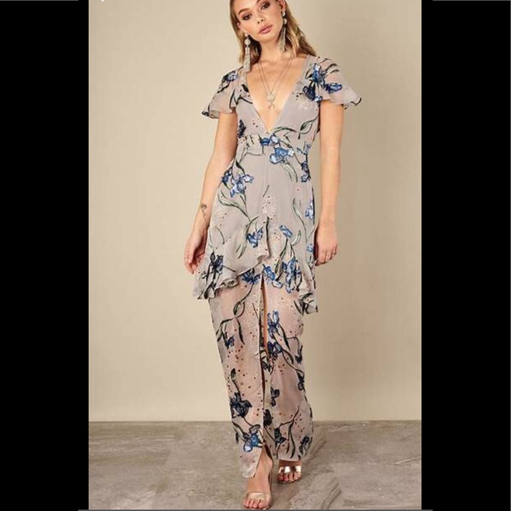For Love & Lemons Cleo maxi dress